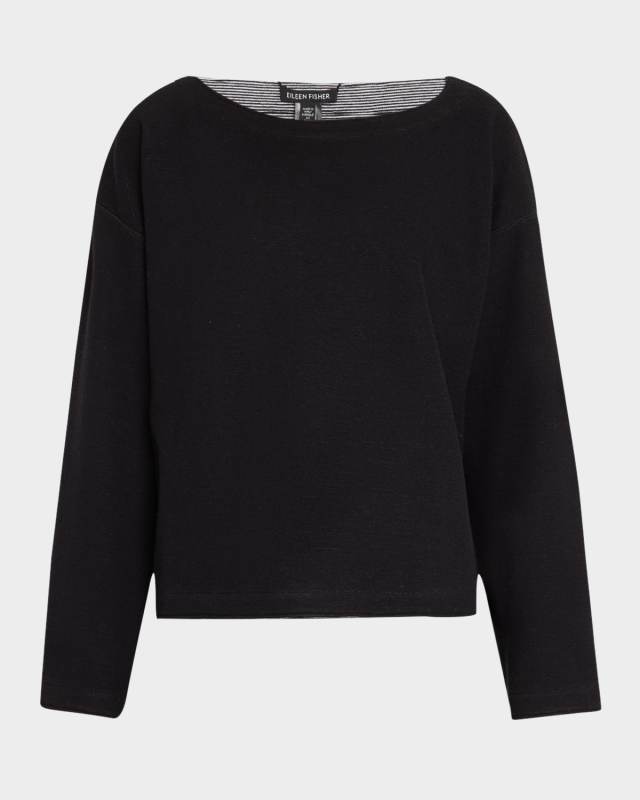 Reversible Double-Knit Organic Cotton Top